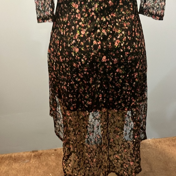 Florals black dress - Picture 5 of 5